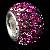 Wholesale Pink Color Rhinestone Pandora Beads