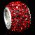 Wholesale Red Rhinestone Pandora Beads