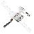 White Earphone Jack Power Volume Switch Flex Cable For Iphone 4s