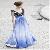 Floral Embellished Double V-neck Fashion Formal Gown