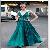Wholesale Deep V-neck Waist Sequins Embellished Fashion Formal Dress